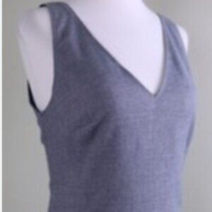 Banana Republic Sleeveless Blue Midi Dress